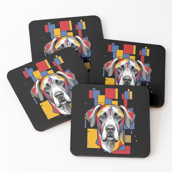 Item preview, Funny Great Dane Colorful Blocks Geometric Art Mom Dad Kids designed and sold by FurryHavenPH.