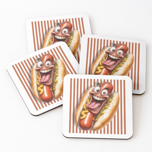 Item preview, Hot Dog Caricature - Cartoon Funny Illustration  designed and sold by Wilcox PhotoArt.