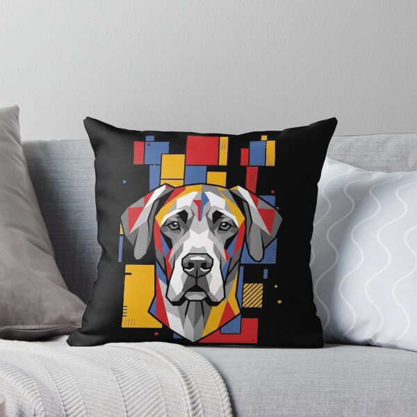 Item preview, Funny Great Dane Colorful Blocks Geometric Art Mom Dad Kids designed and sold by FurryHavenPH.