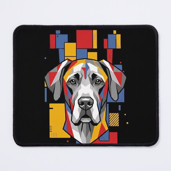 Item preview, Funny Great Dane Colorful Blocks Geometric Art Mom Dad Kids designed and sold by FurryHavenPH.