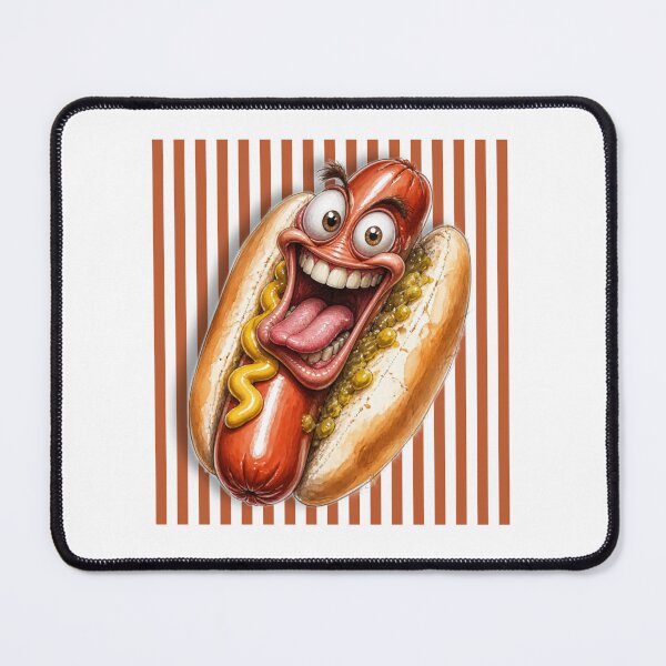 Item preview, Hot Dog Caricature - Cartoon Funny Illustration  designed and sold by Wilcox PhotoArt.