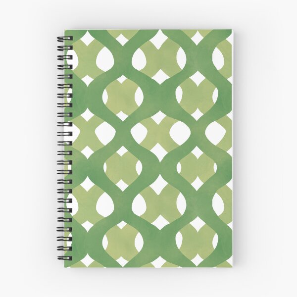 Item preview, Texas Drummond Phlox Garden Green Watercolor Ogee Trellis Pattern designed and sold by CaroStudioTX.