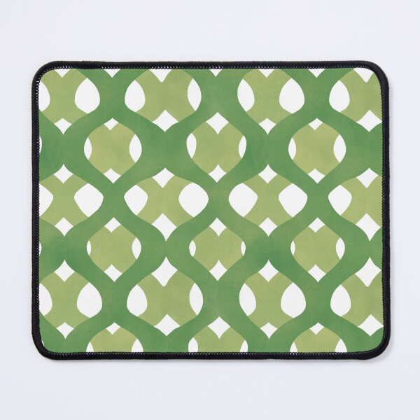 Item preview, Texas Drummond Phlox Garden Green Watercolor Ogee Trellis Pattern designed and sold by CaroStudioTX.
