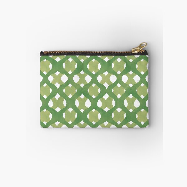 Item preview, Texas Drummond Phlox Garden Green Watercolor Ogee Trellis Pattern designed and sold by CaroStudioTX.