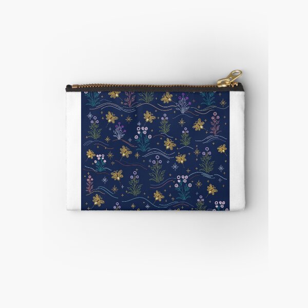 Item preview, Firefly Seamless Pattern with Delicate Folk Ornament, Nature Inspired Textile designed and sold by Lannanun.