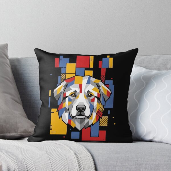 Item preview, Funny Great Pyrenees Colorful Blocks Geometric Art Mom Dad Kids designed and sold by FurryHavenPH.