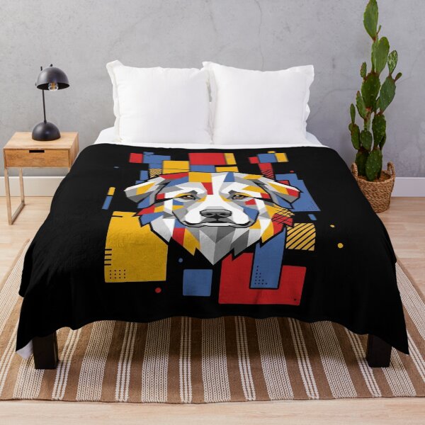 Item preview, Funny Great Pyrenees Colorful Blocks Geometric Art Mom Dad Kids designed and sold by FurryHavenPH.