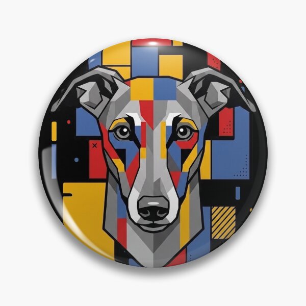 Item preview, Funny Greyhound Colorful Blocks Geometric Art Mom Dad Kids designed and sold by FurryHavenPH.