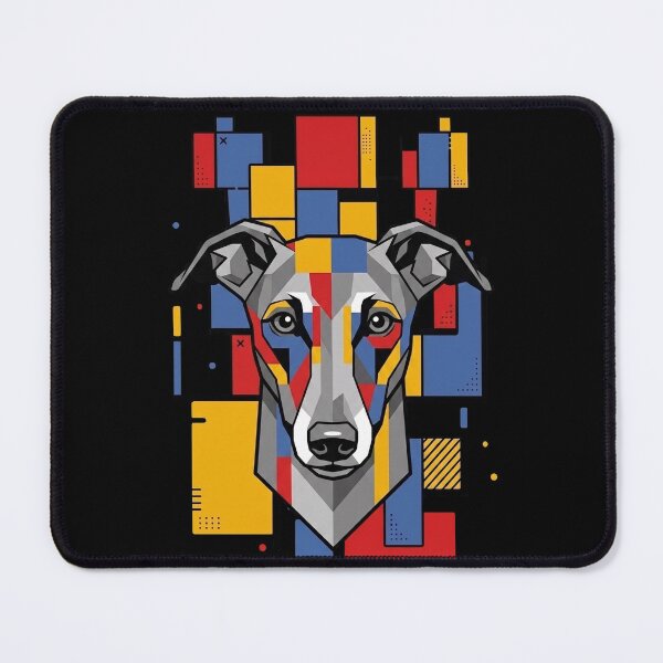 Item preview, Funny Greyhound Colorful Blocks Geometric Art Mom Dad Kids designed and sold by FurryHavenPH.