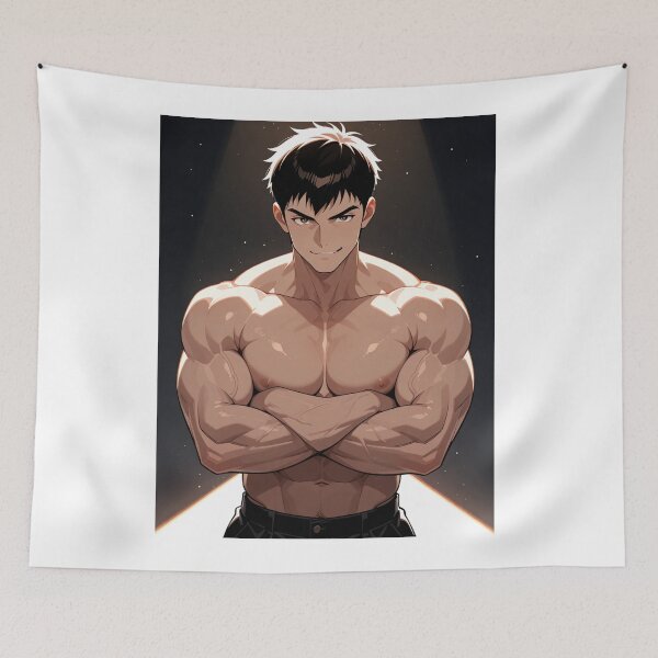 Item preview, Manga - Muscular Shonen Hero, Athletic and Powerful Representation designed and sold by AnimeShin.