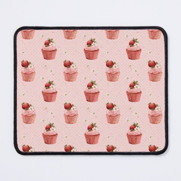 Item preview, Pink Strawberry Cupcake Polka Dot Pattern designed and sold by LouieVanille.