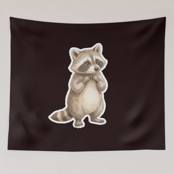 Item preview, Jimothy Inspired Cute Raccoon – Professional Snack Inspector Vintage Animal Art designed and sold by Fashion Verse.