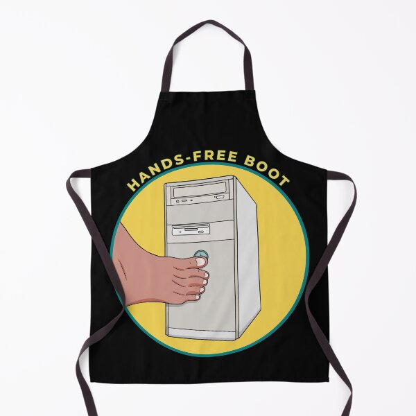 Item preview, Hands Free Boot Vintage Computer Tower Funny Gamer IT Humor designed and sold by shopdiego.