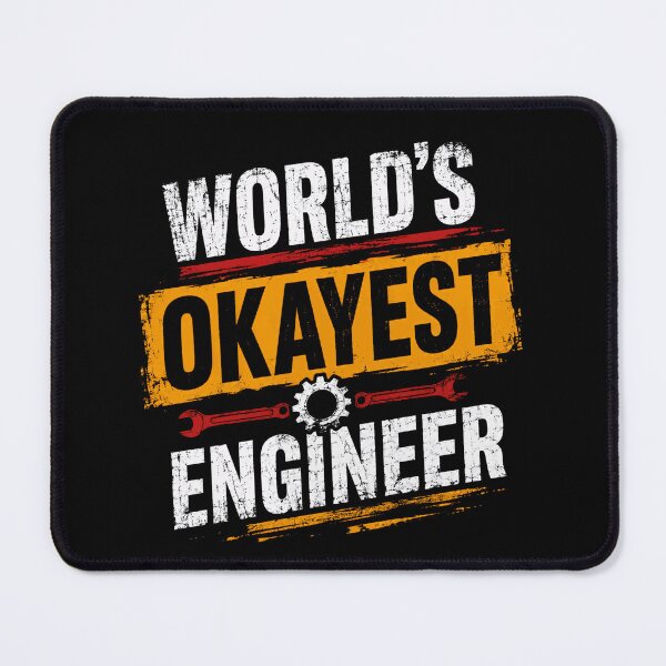 Item preview, World's Okayest Engineer Engineering Professional Humorous Gift designed and sold by RetroMini2026.