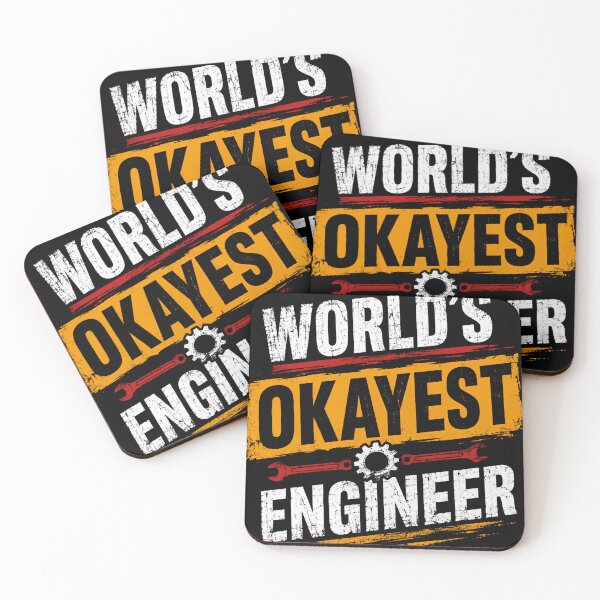 Item preview, World's Okayest Engineer Engineering Professional Humorous Gift designed and sold by RetroMini2026.