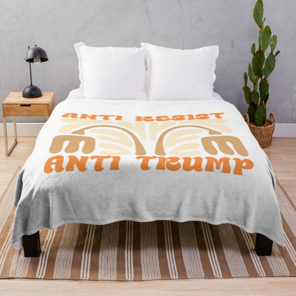 Item preview, Anti Racist Anti Trump Retro Botanical designed and sold by drchzak.