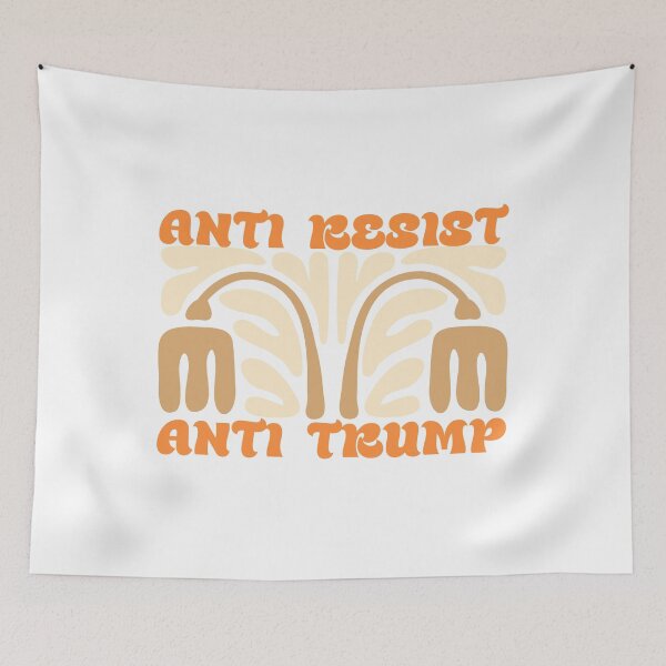 Item preview, Anti Racist Anti Trump Retro Botanical designed and sold by drchzak.