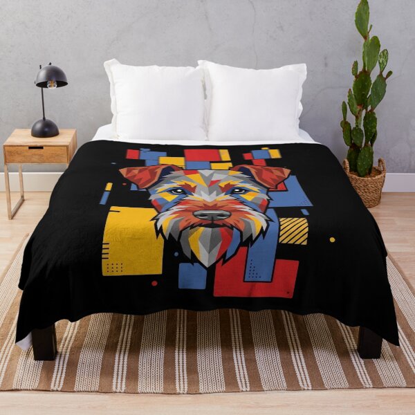 Item preview, Funny Irish Terrier Colorful Blocks Geometric Art Mom Dad Kids designed and sold by FurryHavenPH.