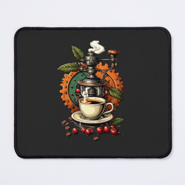 Item preview, Barista Mechanics - Vintage Steampunk Coffee Grinder & Beans designed and sold by Shift-Bloom.