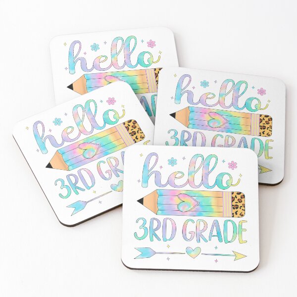 Item preview, hello 3rd grade teacher third grade back to school  designed and sold by mariazin.