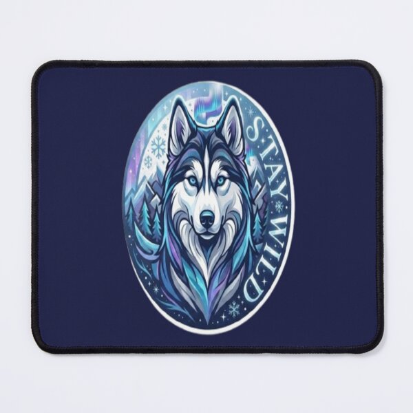 Item preview, Stay Wild — Arctic Husky Northern Lights designed and sold by Nakrisa.