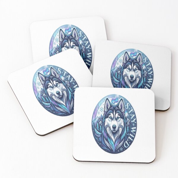 Item preview, Stay Wild — Arctic Husky Northern Lights designed and sold by Nakrisa.