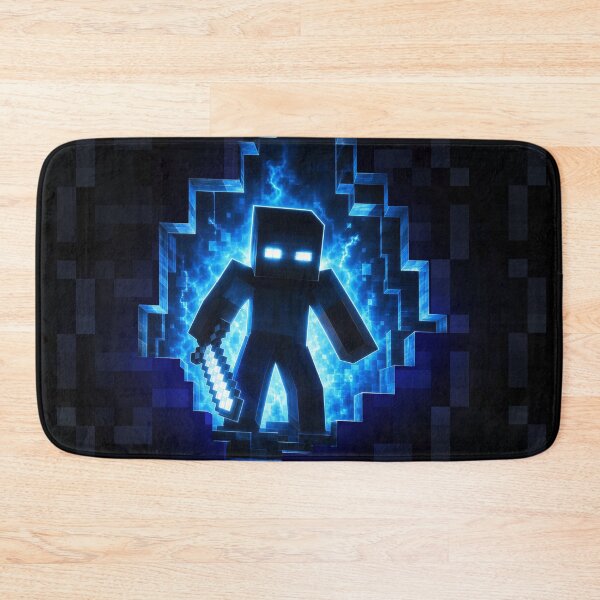 Item preview, Black blocky hole 2d to 3d world minecrafter herobrine halloween art designed and sold by Infdesigner.