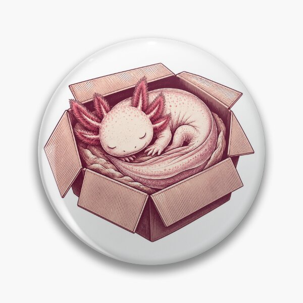 Item preview, Axolotl sleeping inside a box designed and sold by Orca-Design.