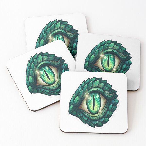 Item preview, Mystic Dragon Eye Sticker | Fantasy Emerald Dragon Eye Vinyl Decal designed and sold by AdityaShop18.