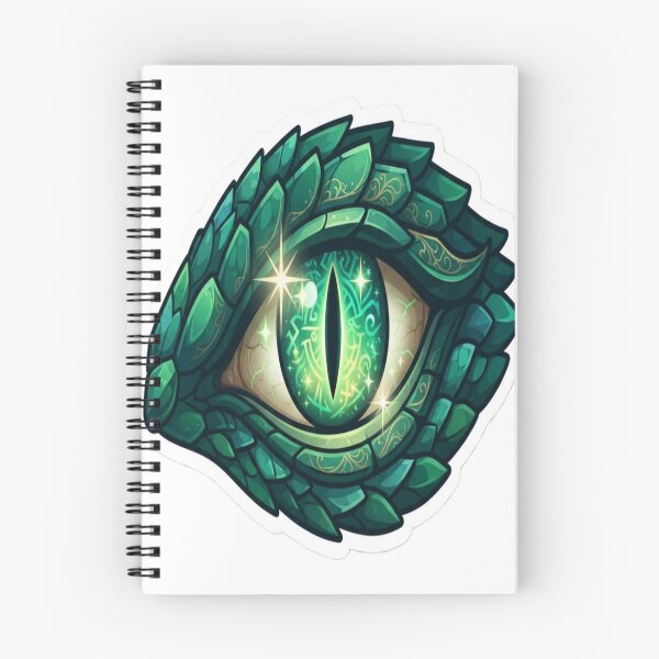 Item preview, Mystic Dragon Eye Sticker | Fantasy Emerald Dragon Eye Vinyl Decal designed and sold by AdityaShop18.