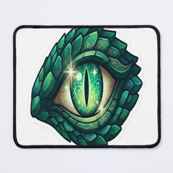 Item preview, Mystic Dragon Eye Sticker | Fantasy Emerald Dragon Eye Vinyl Decal designed and sold by AdityaShop18.