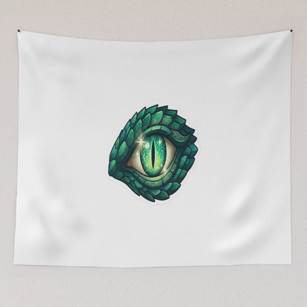 Item preview, Mystic Dragon Eye Sticker | Fantasy Emerald Dragon Eye Vinyl Decal designed and sold by AdityaShop18.