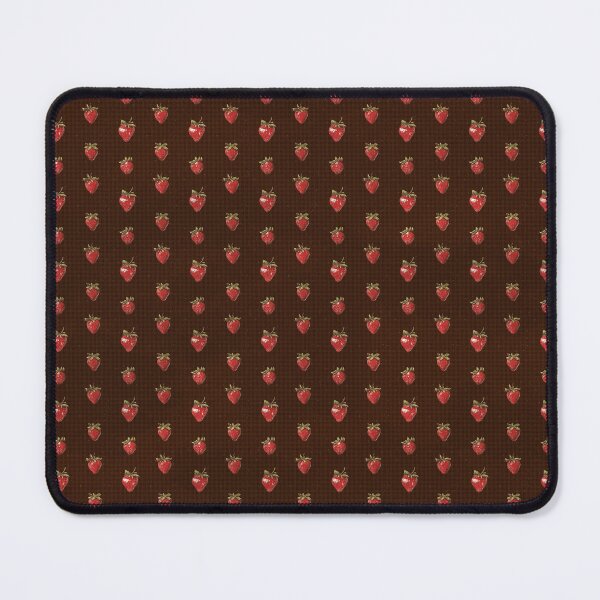 Item preview, Strawberry and Brown Plaid Pattern  designed and sold by LouieVanille.