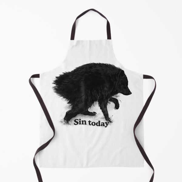 Item preview, Sin Today Black Wolf Gothic , Dark Wolf Graphic, Grunge Animal Design, Gothic Streetwear designed and sold by EpicThreadCo .