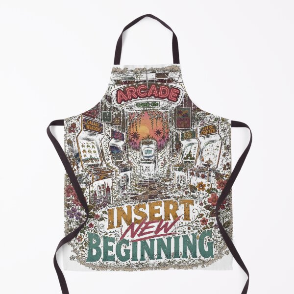 Item preview, Insert New Beginning – Retro Arcade Nature Reclaimed designed and sold by NarpLTD.