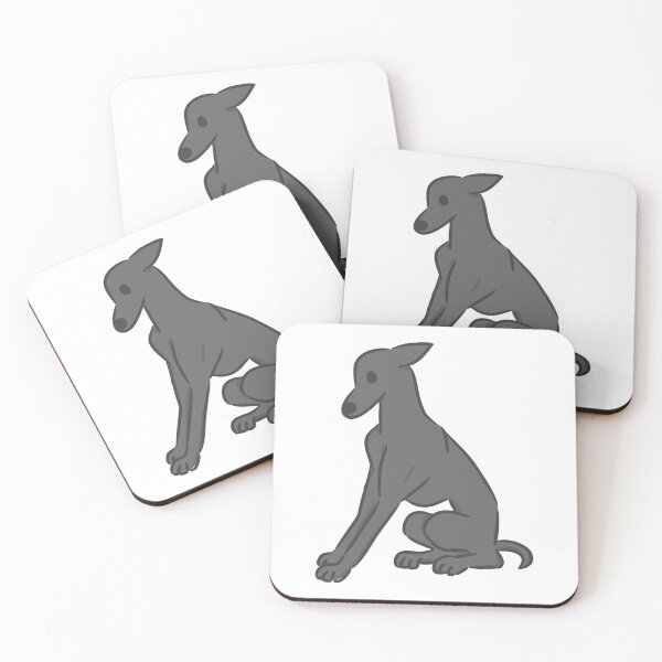 Item preview, Elegant greyhound dog sitting peacefully illustration. designed and sold by monkik.