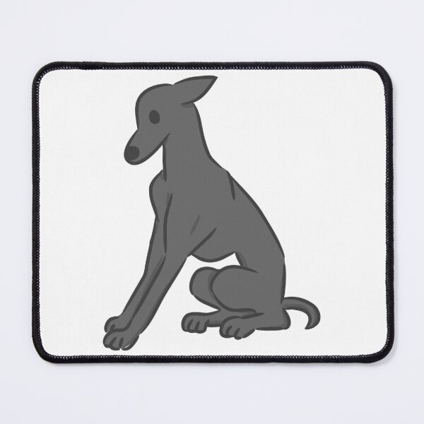 Item preview, Elegant greyhound dog sitting peacefully illustration. designed and sold by monkik.