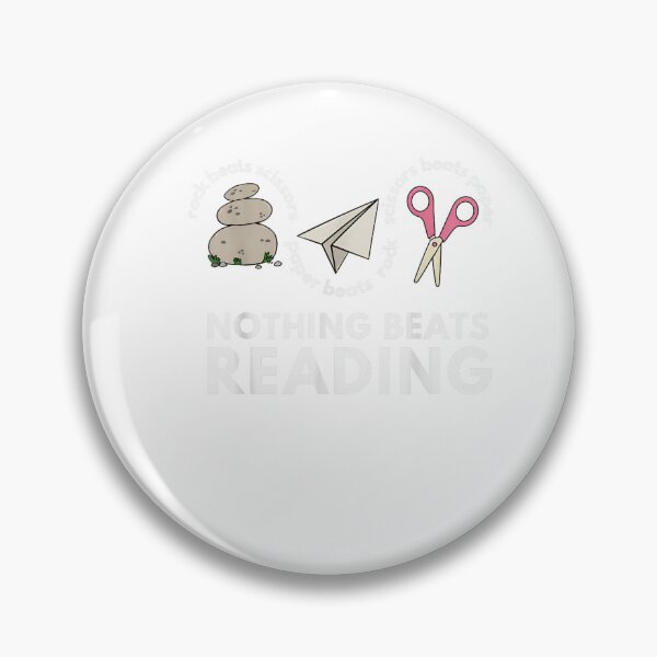 Item preview, Nothing Beats Reading Rock Paper Scissors , Funny Book Lover Design, Librarian Gift, Reader Graphic  designed and sold by EpicThreadCo .