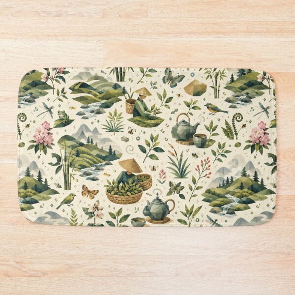 Item preview, Northeast India Monsoon Nature: Lush Forest Surface Design designed and sold by OpenDreamArts.
