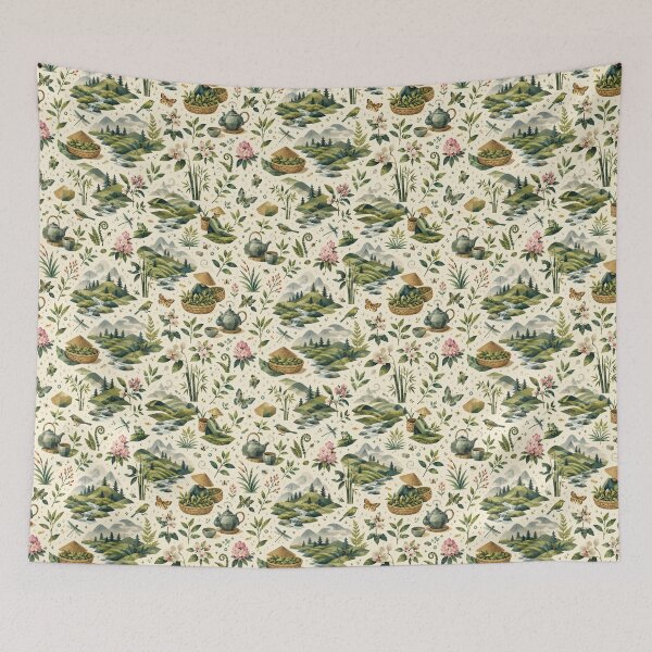 Item preview, Northeast India Monsoon Nature: Lush Forest Surface Design designed and sold by OpenDreamArts.