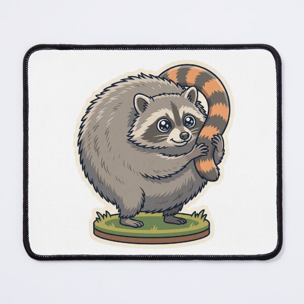 Item preview, Round Jimothy Raccoon Orb Holding Tail designed and sold by xMErCUrY03x.
