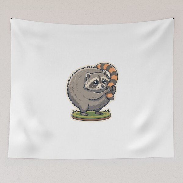 Item preview, Round Jimothy Raccoon Orb Holding Tail designed and sold by xMErCUrY03x.