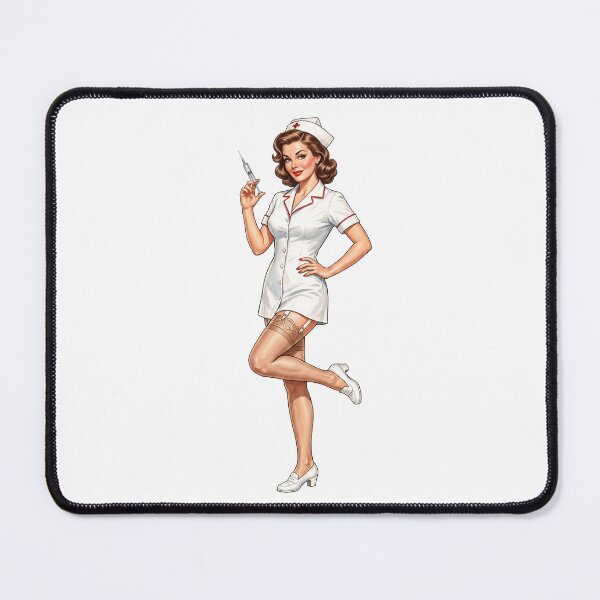 Item preview, Nurse Pin-Up Girl, Vintage Retro Style Pinup Art V designed and sold by Yaremchuk.