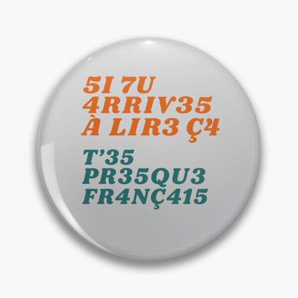 Item preview, French Polyglot Code | If You Can Read This You're Almost French Typography Design designed and sold by Trodyglot.