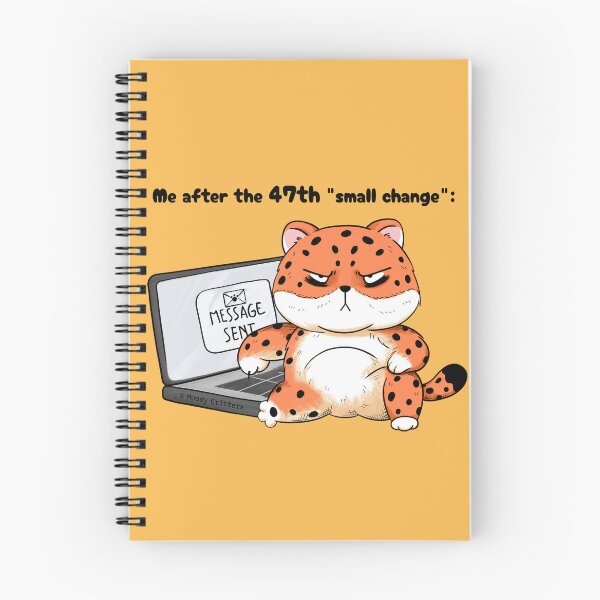 Item preview, Grumpy Leopard After Too Many Small Changes designed and sold by Moody Critters.