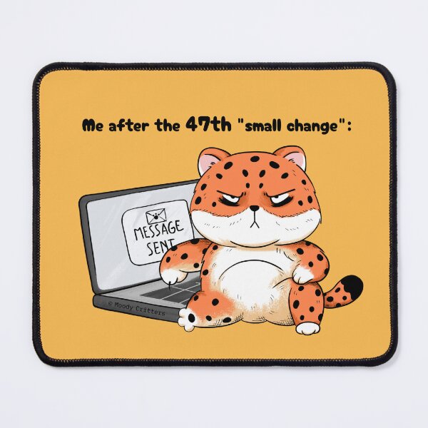 Item preview, Grumpy Leopard After Too Many Small Changes designed and sold by Moody Critters.