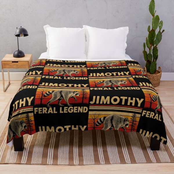 Item preview, Jimothy Feral Legend Vintage Sunset Raccoon Meme designed and sold by VioIneka.