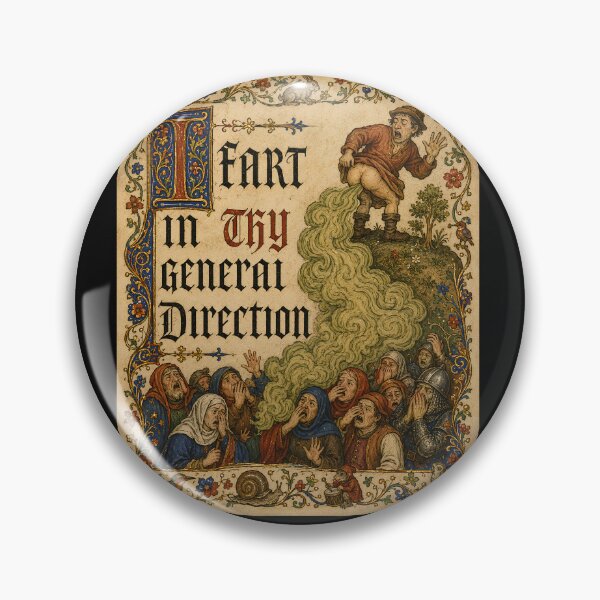 Item preview, Medieval Fart in Thy General Direction Funny Manuscript designed and sold by Genius Geek.
