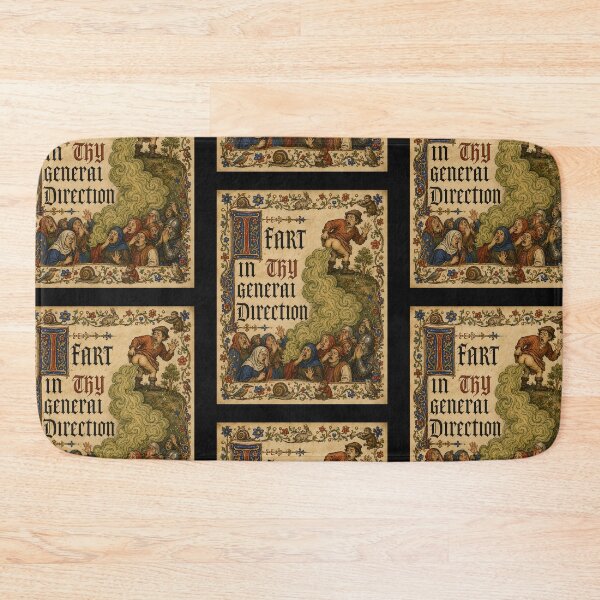 Item preview, Medieval Fart in Thy General Direction Funny Manuscript designed and sold by Genius Geek.