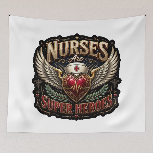 Item preview, Nurses Are Super Heroes Sticker | RN Nurse Gift | Registered Nurse Appreciation | ICU ER NICU Nursing Shirt | Nurses Week Gift designed and sold by A-T-H.